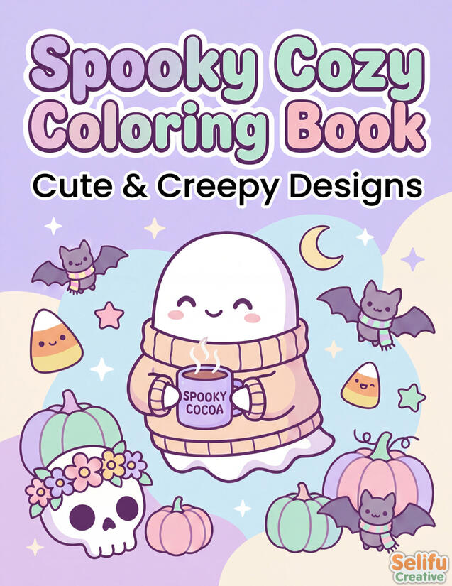 Spooky Cozy Coloring Book